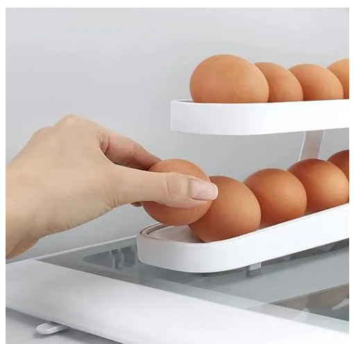 Auto Rolling Egg Holder for Fridge