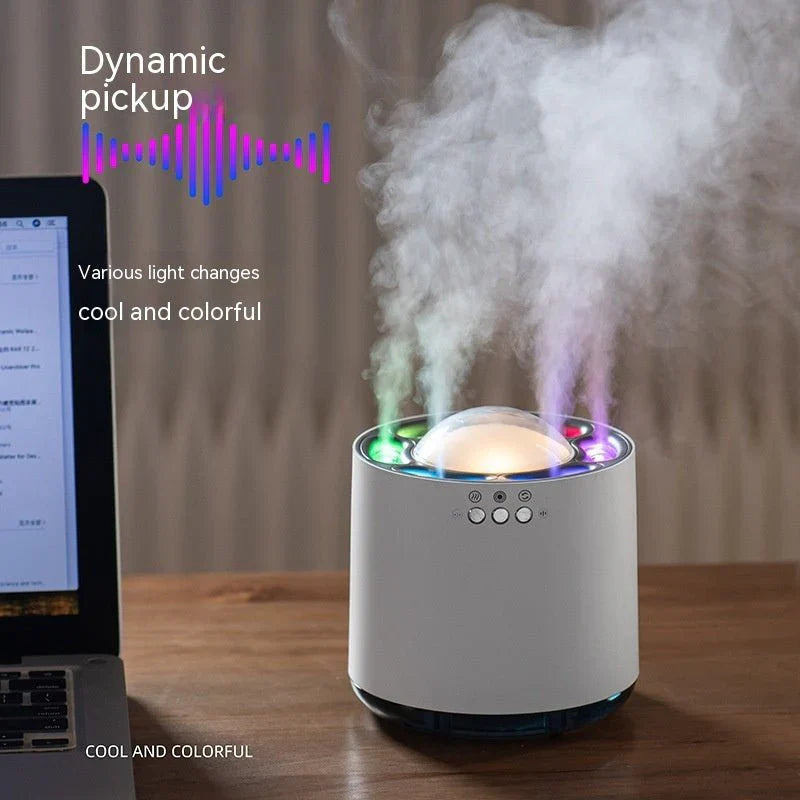 Dynamic Sound Pickup Humidifier with RGB LED Lights