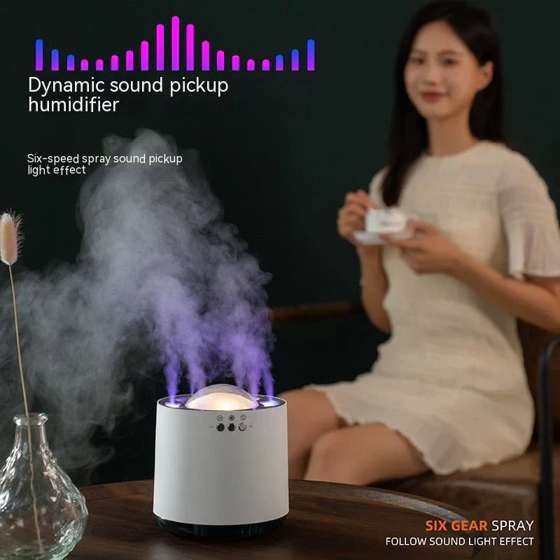 Dynamic Sound Pickup Humidifier with RGB LED Lights