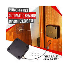 Punch-Free Automatic Sensor Door Closer – No-Drill Auto Close