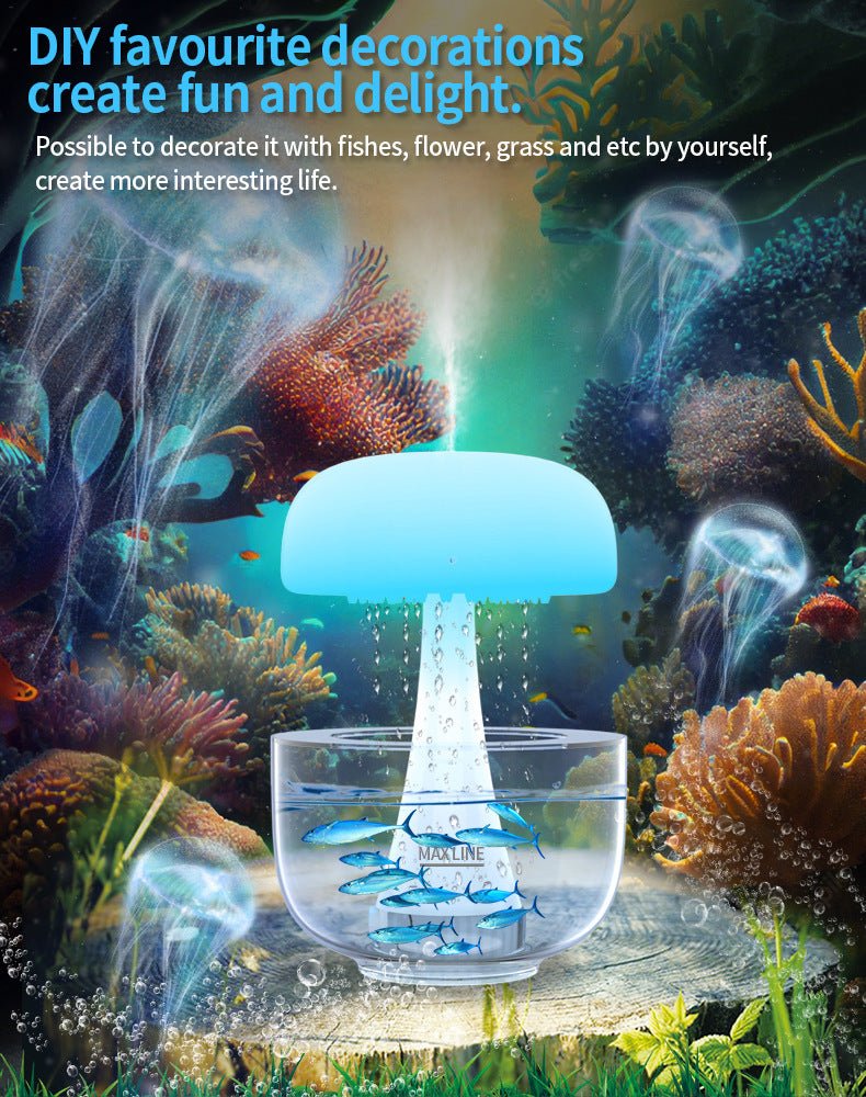 Jellyfish Raindrop Humidifier & Aroma Diffuser